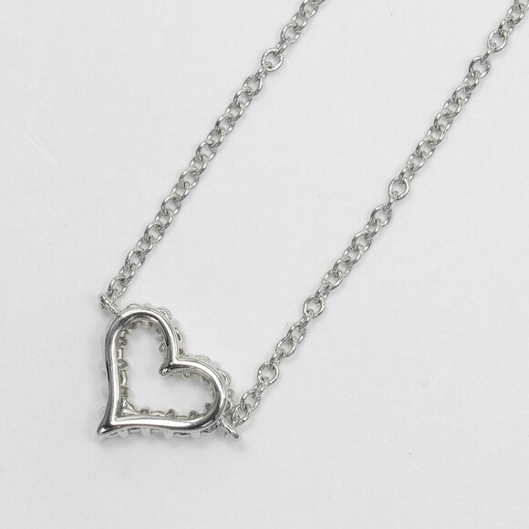 TIFFANY&Co. Sentimental heart Necklace Extra mini Pt950Platinum/diamond 2.... - Picture 3 of 8